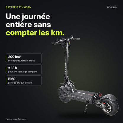 Batterie lithium 72V 60Ah, jusqu'à 200 km
