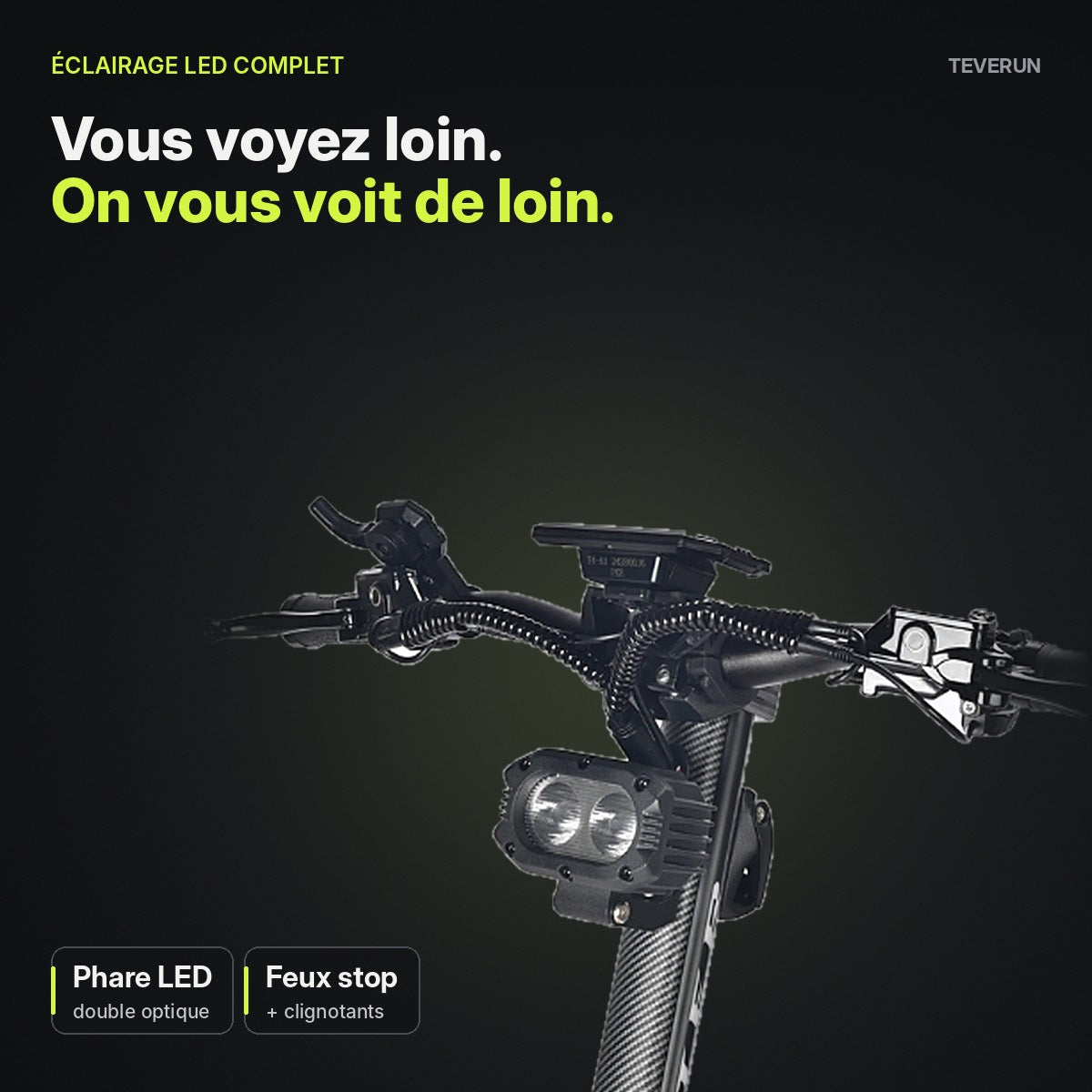 Phare LED double optique