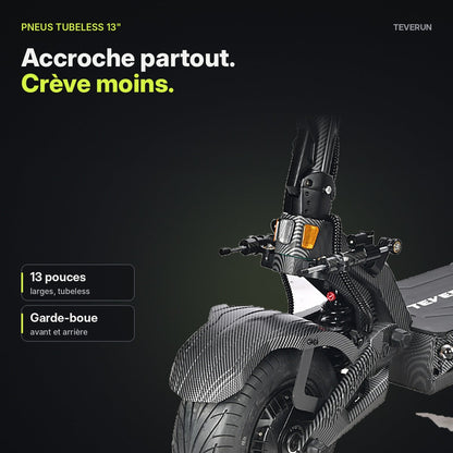 Pneus tubeless 13 pouces et garde-boue